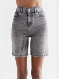 Women's Denim Shorts, Iron Gray