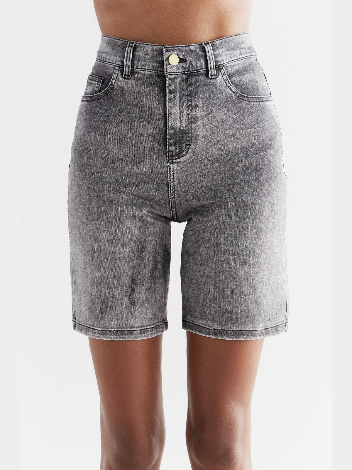 Women's Denim Shorts, Iron Gray