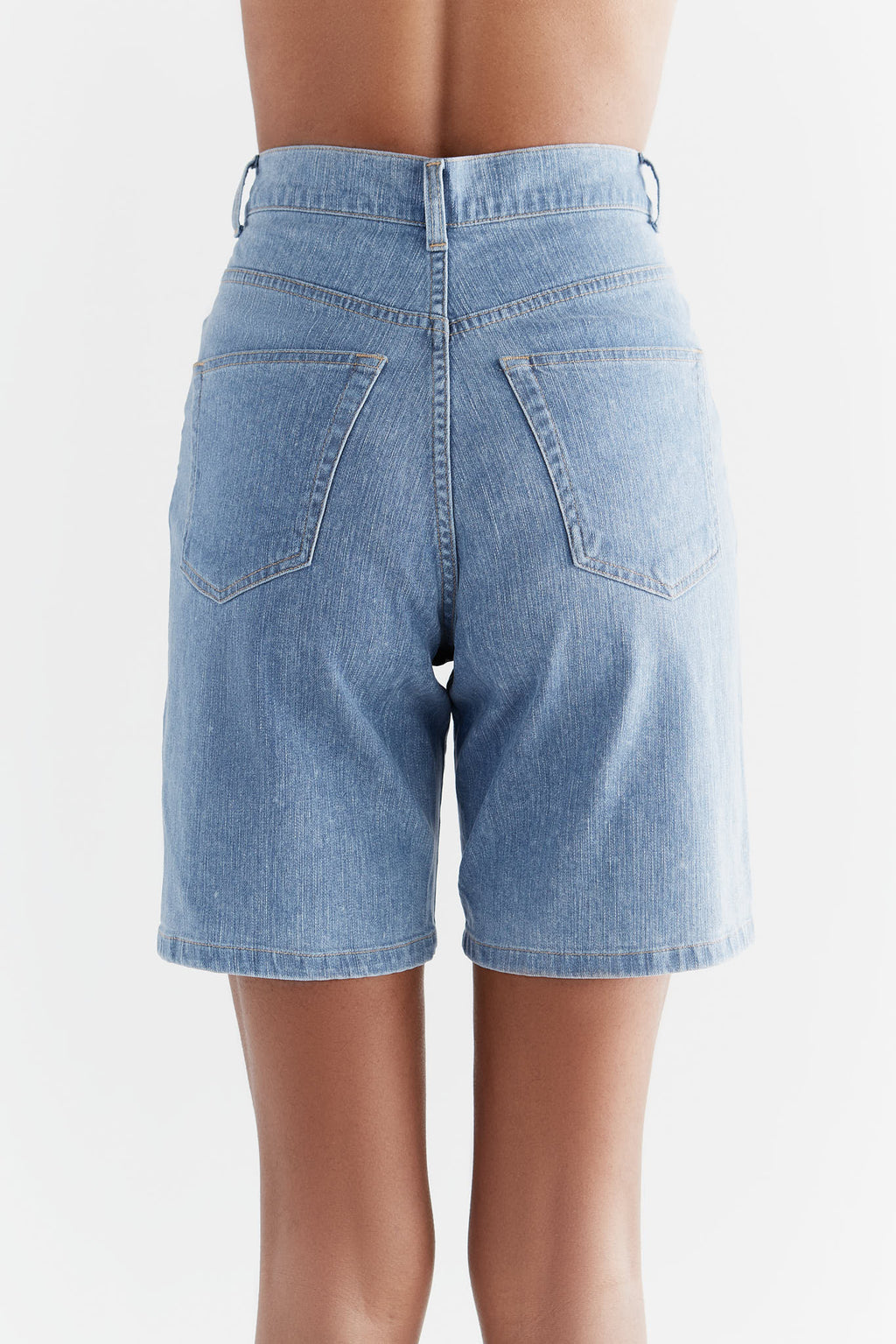Women's Denim Shorts, Light Slate Blue