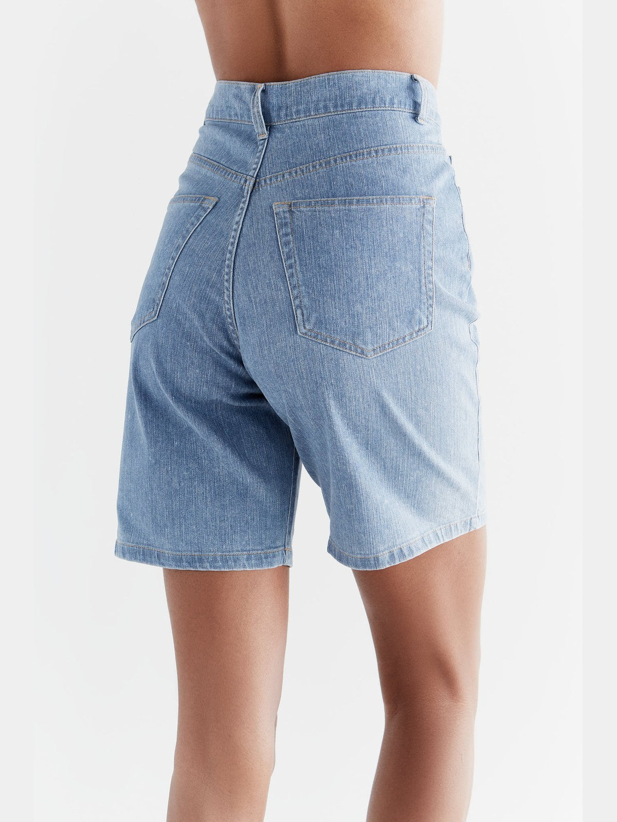 Women's Denim Shorts, Light Slate Blue
