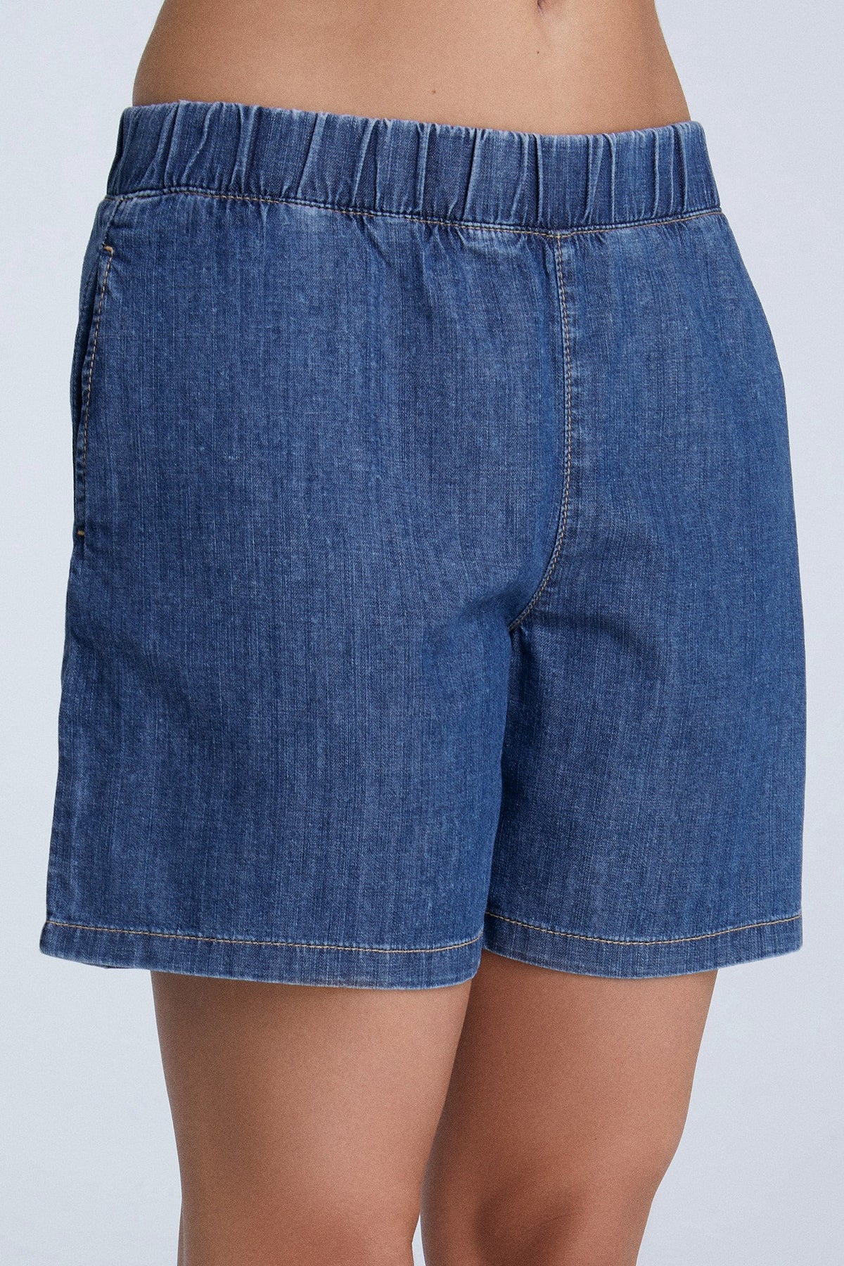 Denim Shorts, Crystal Blue — Evermind, view 4