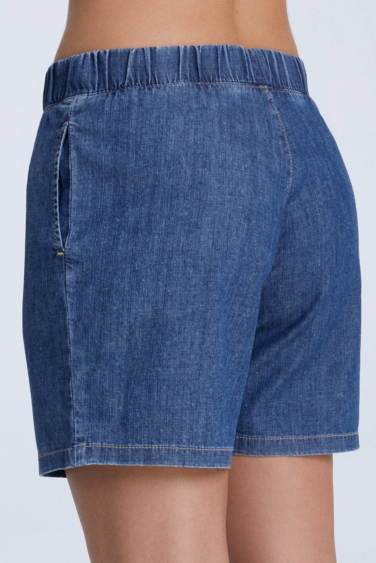 Denim Shorts, Crystal Blue — Evermind, view 3