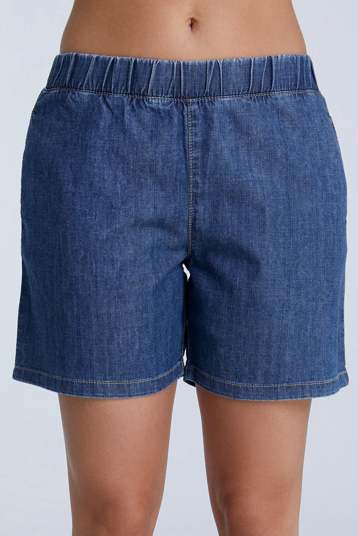 Denim Shorts, Crystal Blue — Evermind