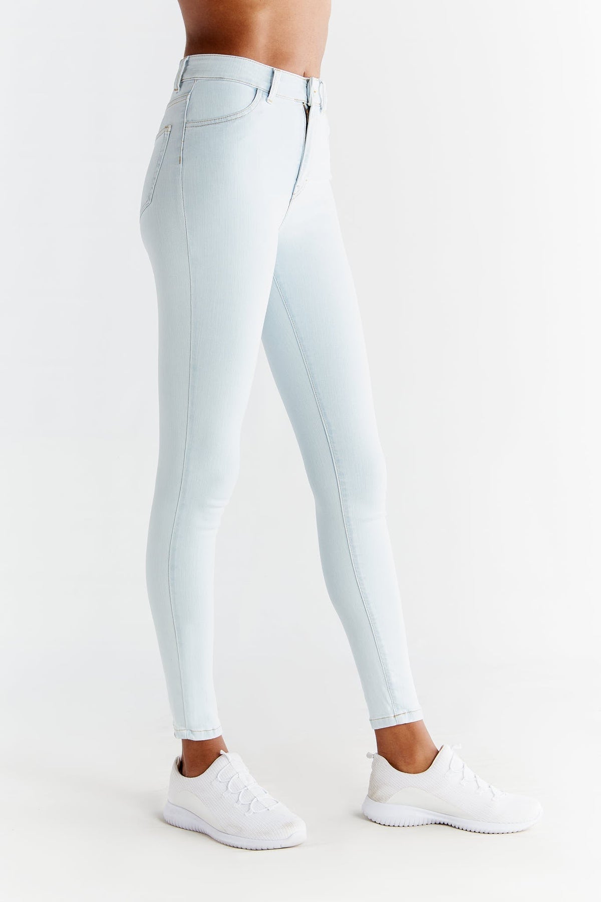 Women's Skinny Fit, Ice Blue — Evermind, view 2