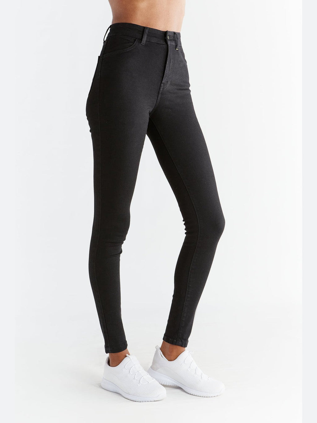 Women's Skinny Fit, Coal Black