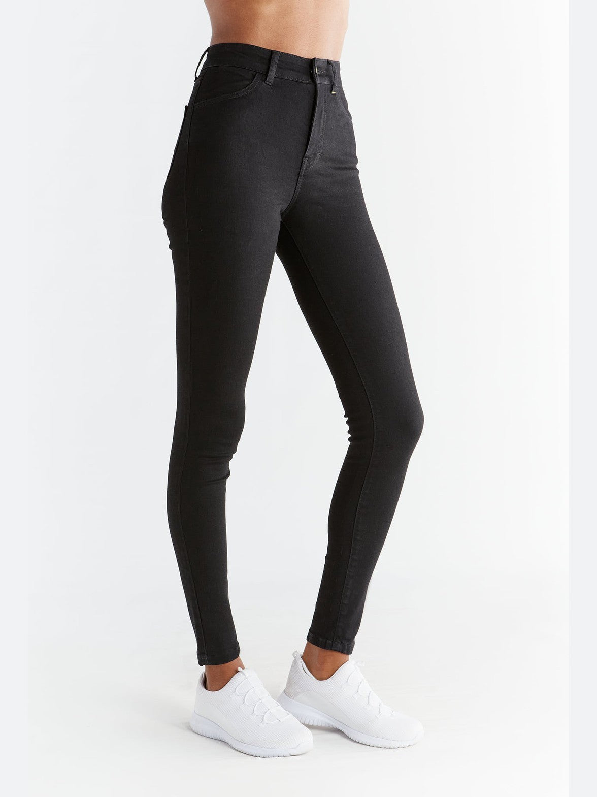 Women's Skinny Fit, Coal Black