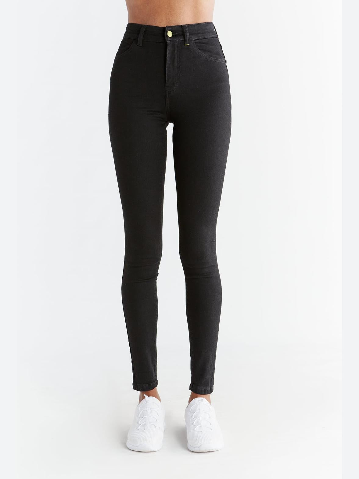 Women's Skinny Fit, Coal Black