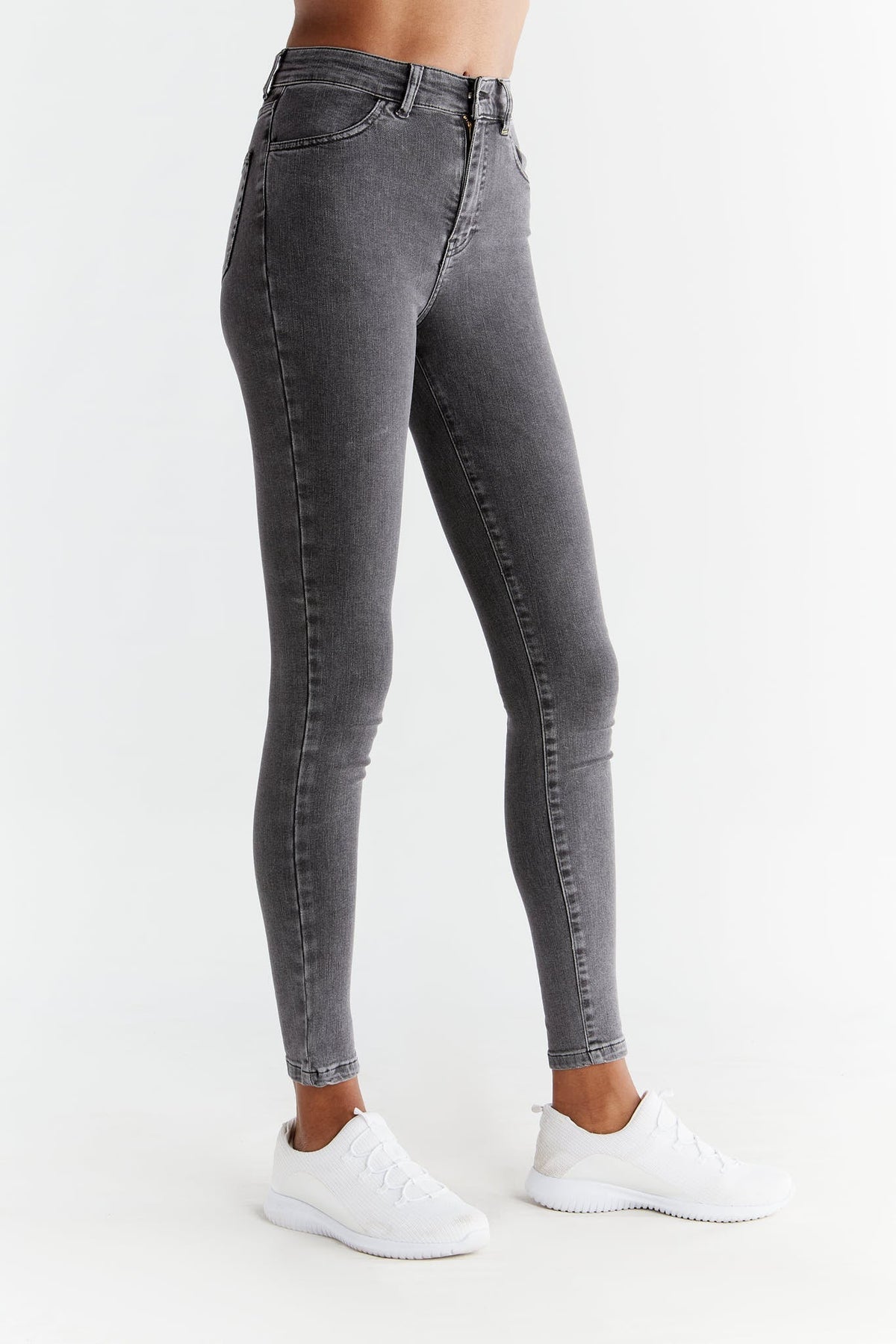 Women's Skinny Fit, Iron Grey — Evermind, view 2