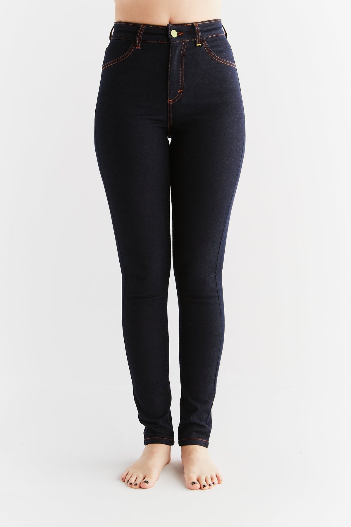Women's Warm Skinny Fit, Navy Blue — Evermind