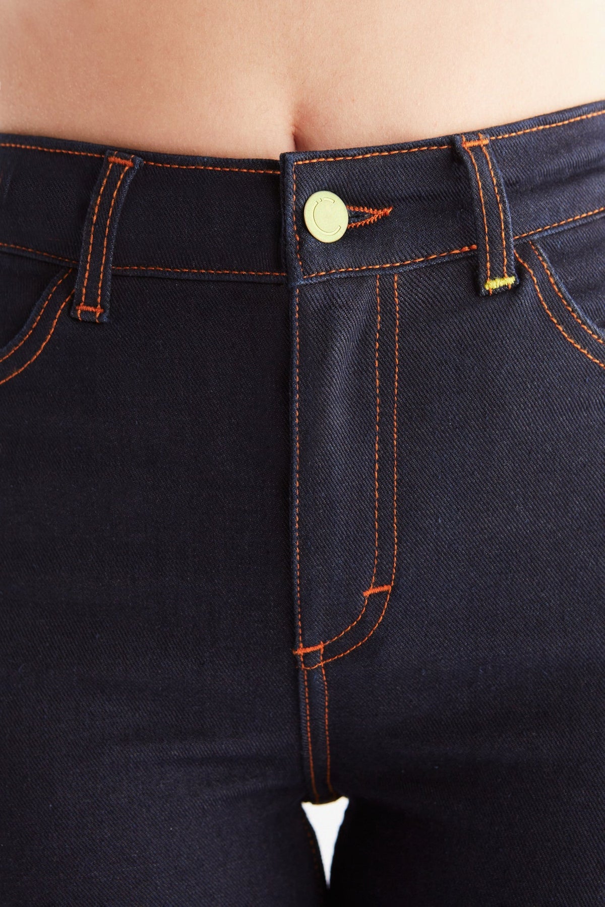 Women's Warm Skinny Fit, Navy Blue — Evermind, view 5