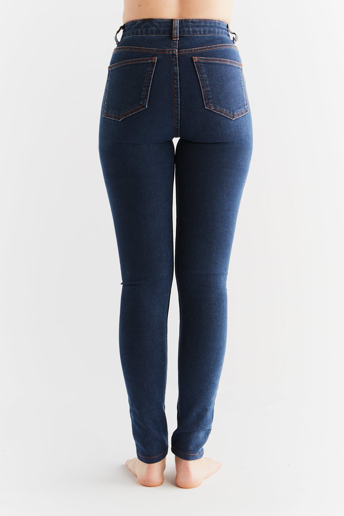 Women's Warm Skinny Fit, Colony Blue — Evermind, view 4