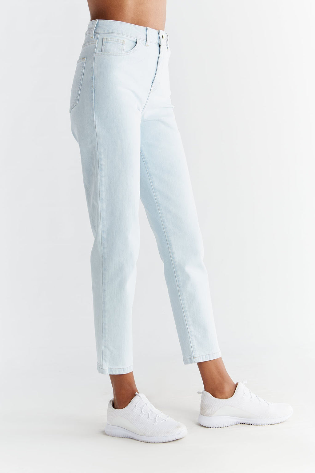 Women's Mom Fit, Ice Blue