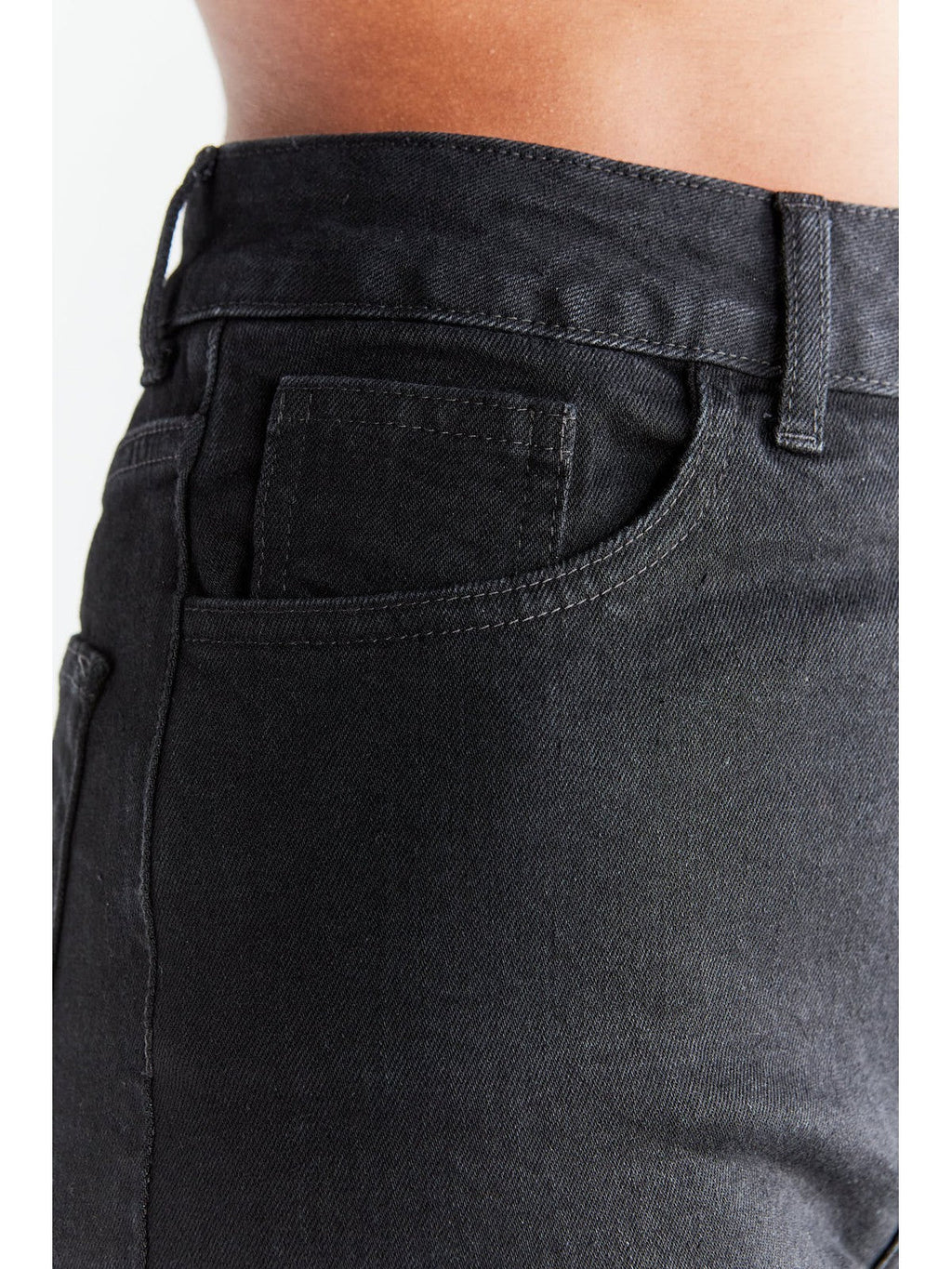 Women's Mom Fit, Coal Black