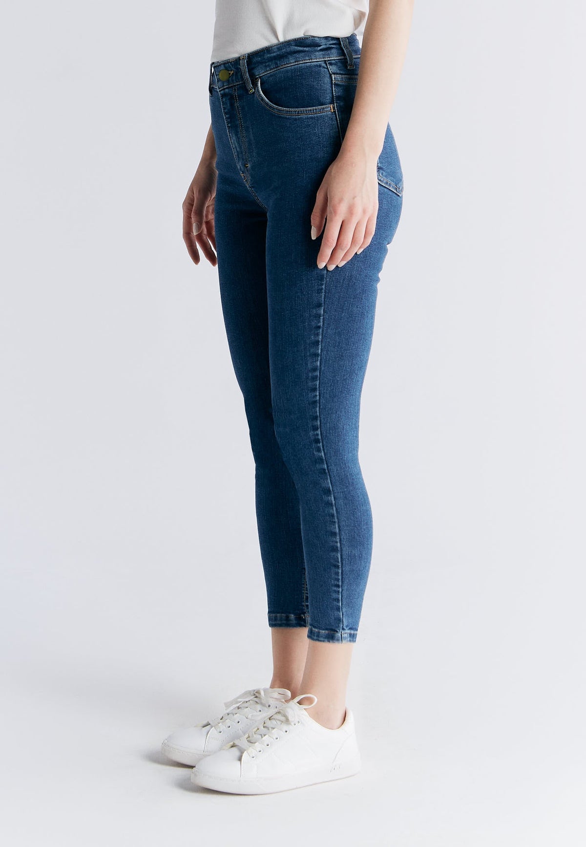 WS 1014-231 Women's Short Leg Skinny Fit, Lapis Blue — Evermind, view 2