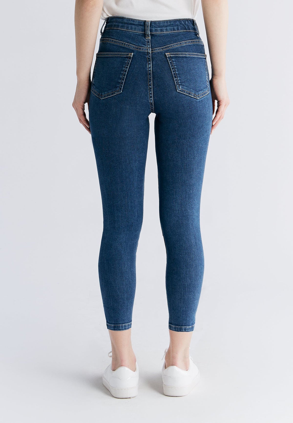 WS 1014-231 Women's Short Leg Skinny Fit, Lapis Blue — Evermind, view 3