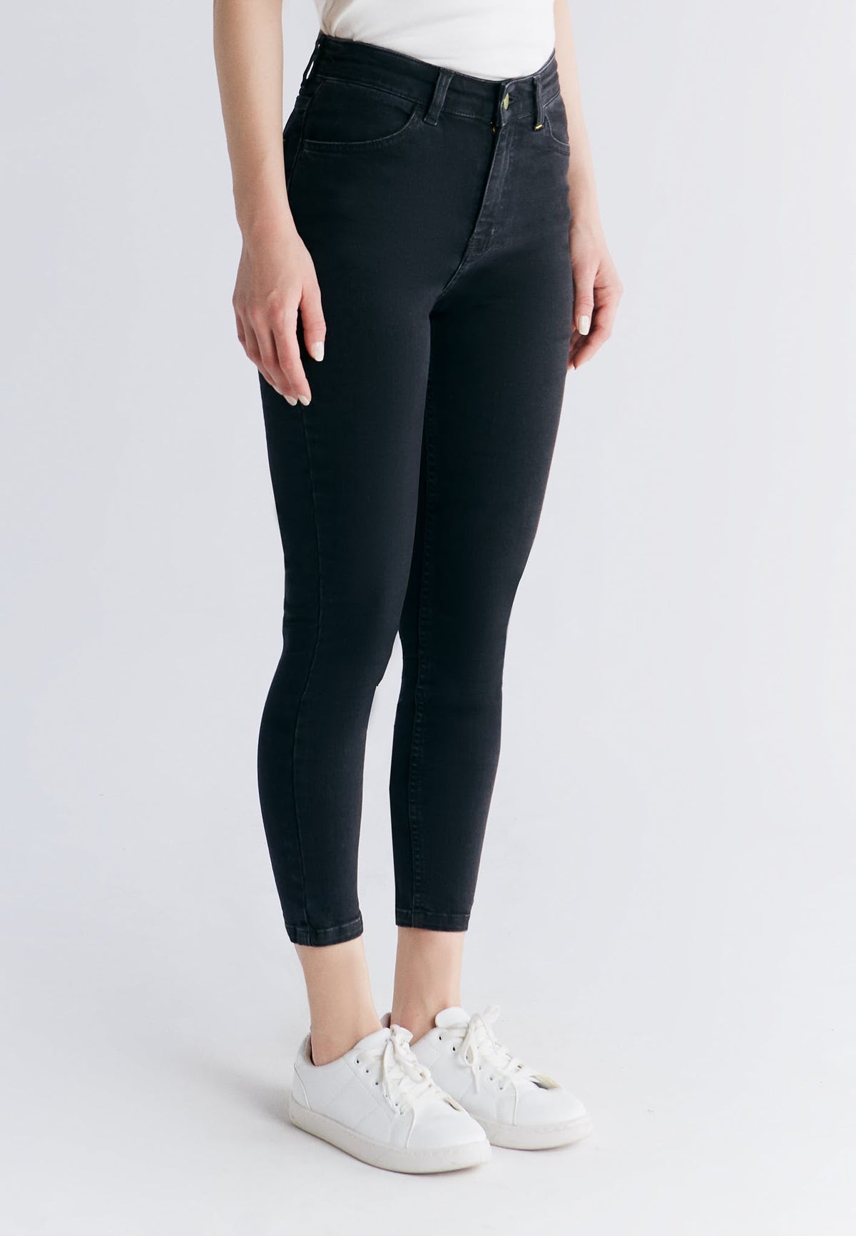WS 1015-145 Women's Short Leg Skinny Fit, Carbon Grey — Evermind, view 2