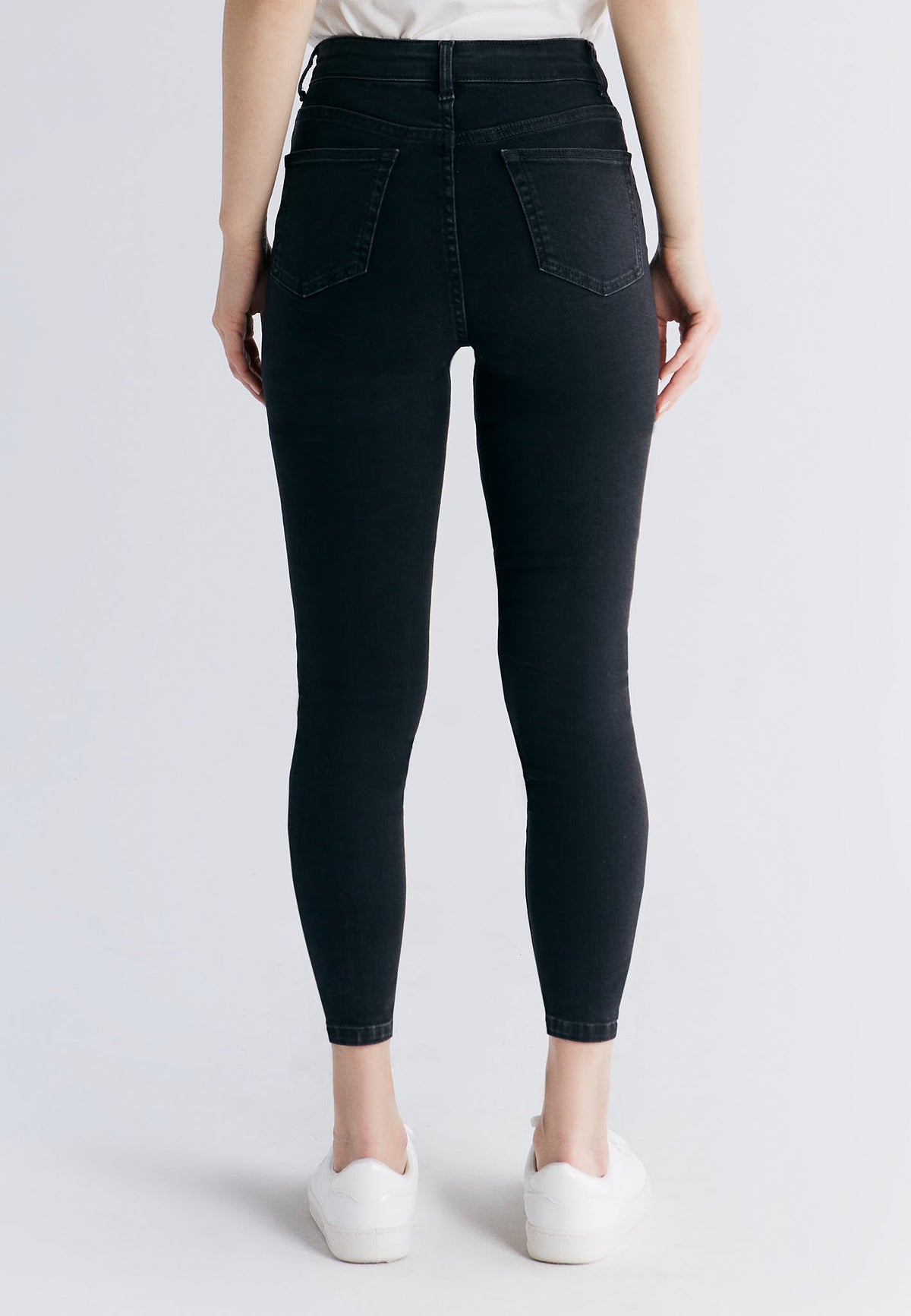 WS 1015-145 Women's Short Leg Skinny Fit, Carbon Grey — Evermind, view 3