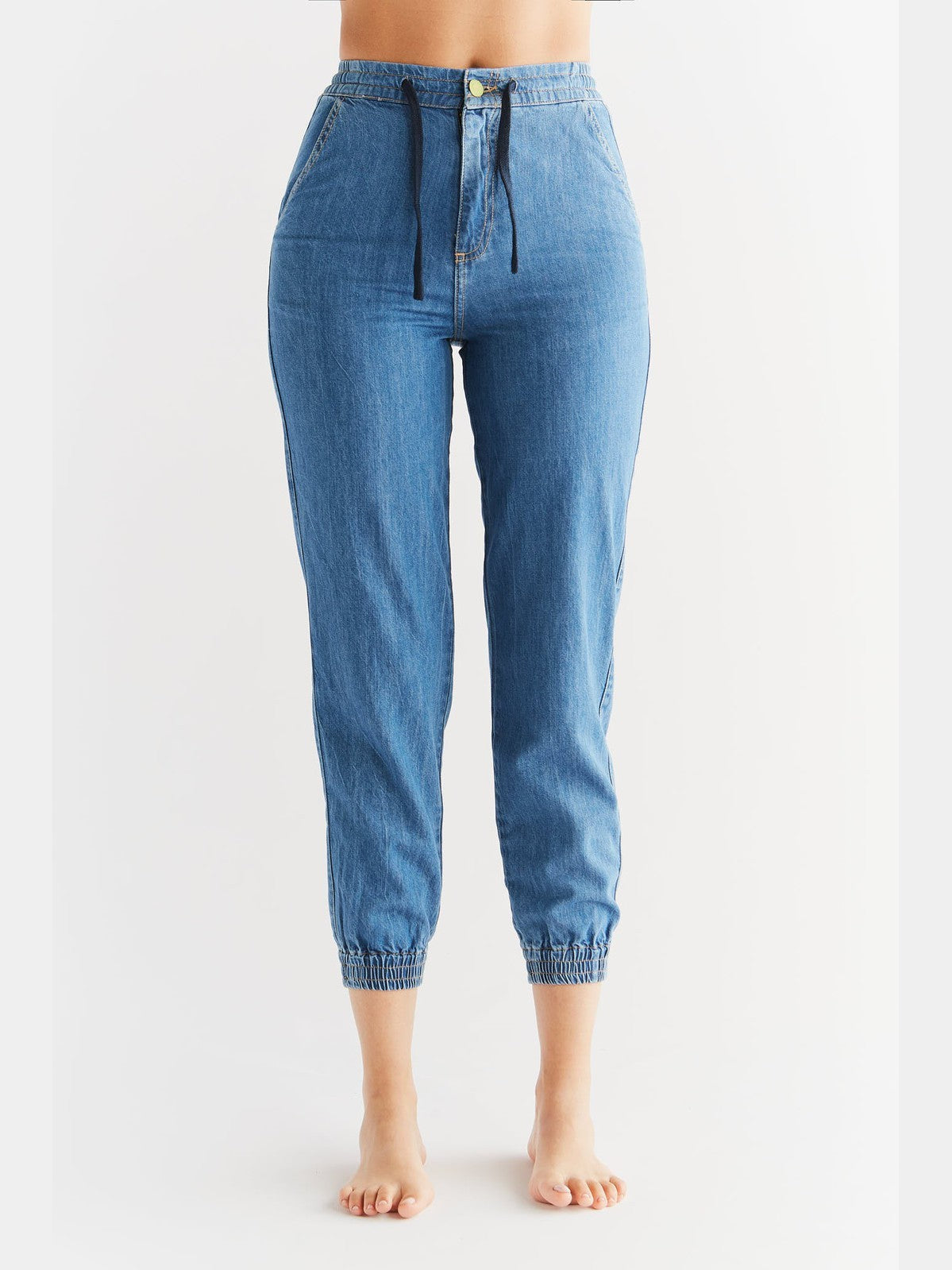 Women's Jogger Jeans, Crystal Blue