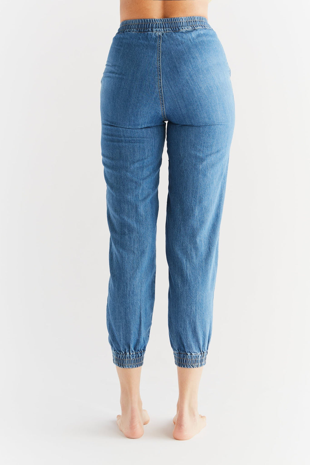 Women's Jogger Jeans, Crystal Blue