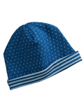 Reversible Hat, Sapphire Blue - Natural White